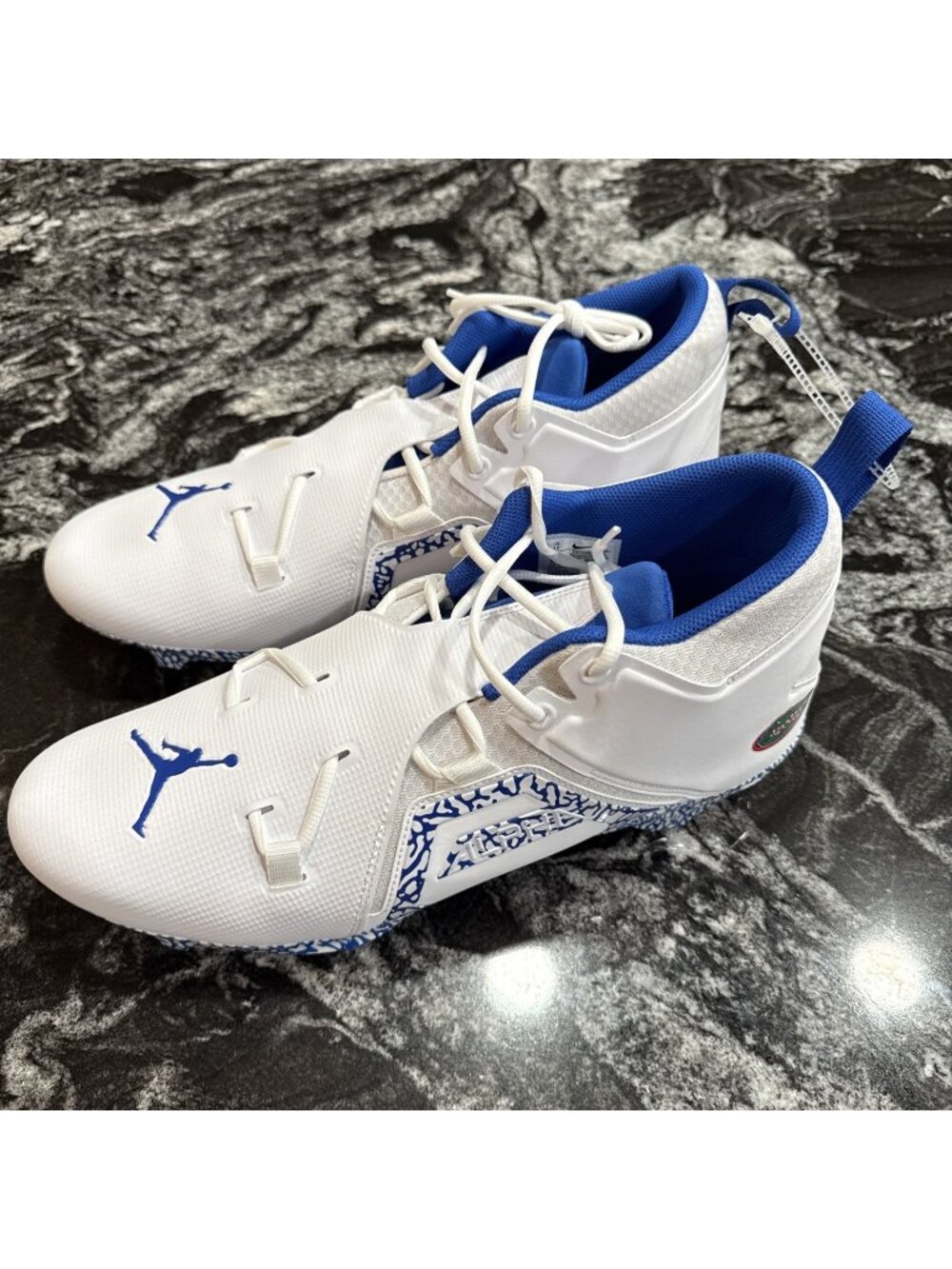 Nike Jordan Alpha Menace Pro 3 [DH3368-112] FLORIDA GATORS Football Cleats Sz 17